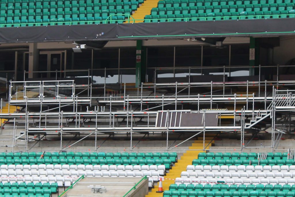 Layher Scaffolding system helps to bring the games to the screen ...